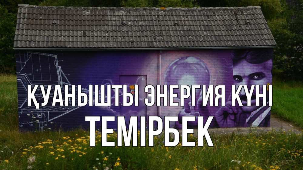 Күн сайын ашық хат с именем, ТЕМІРБЕК Қуанышты энергия күні молнии, Тесла Онлайн тегін жүктеп алу тілектері бар керемет карта 