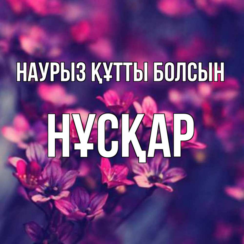 Күн сайын ашық хат с именем, НҰСҚАР Наурыз құтты болсын небольшие цветы 1 Онлайн тегін жүктеп алу тілектері бар керемет карта 