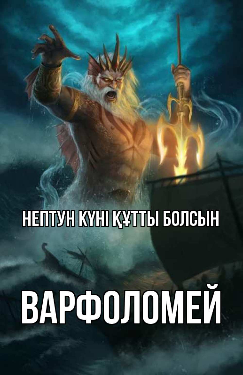 Күн сайын ашық хат с именем, Варфоломей нептун күні құтты болсын с днем Нептуна Онлайн тегін жүктеп алу тілектері бар керемет карта 
