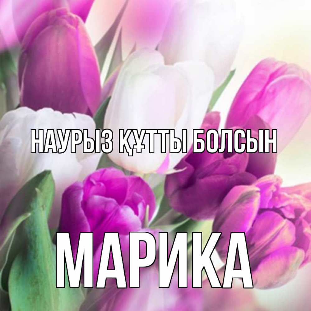 Күн сайын ашық хат с именем, Марика Наурыз құтты болсын весна 1 Онлайн тегін жүктеп алу тілектері бар керемет карта 