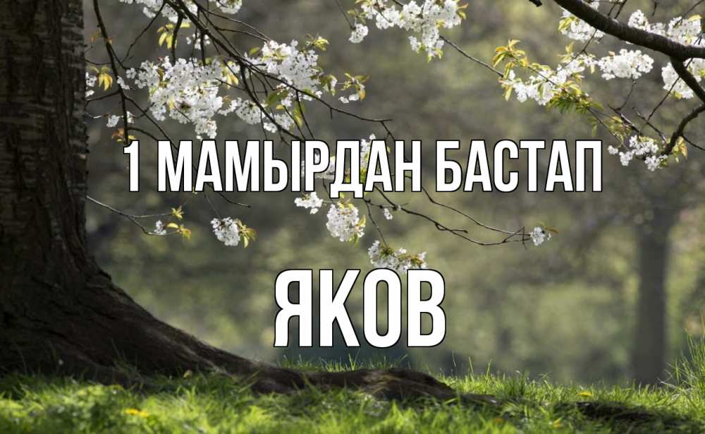 Күн сайын ашық хат с именем, Яков 1 мамырдан бастап С 1 мая Онлайн тегін жүктеп алу тілектері бар керемет карта 