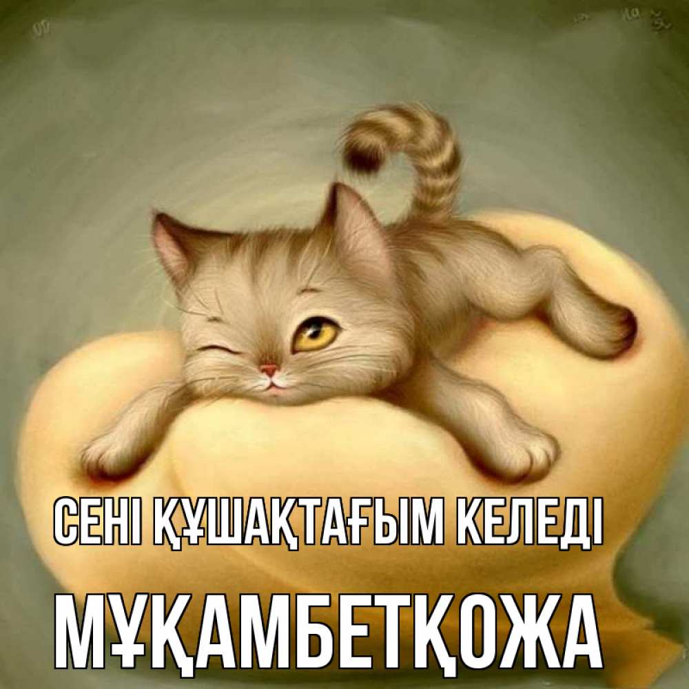 Күн сайын ашық хат с именем, Мұқамбетқожа сені құшақтағым келеді кошечка Онлайн тегін жүктеп алу тілектері бар керемет карта 