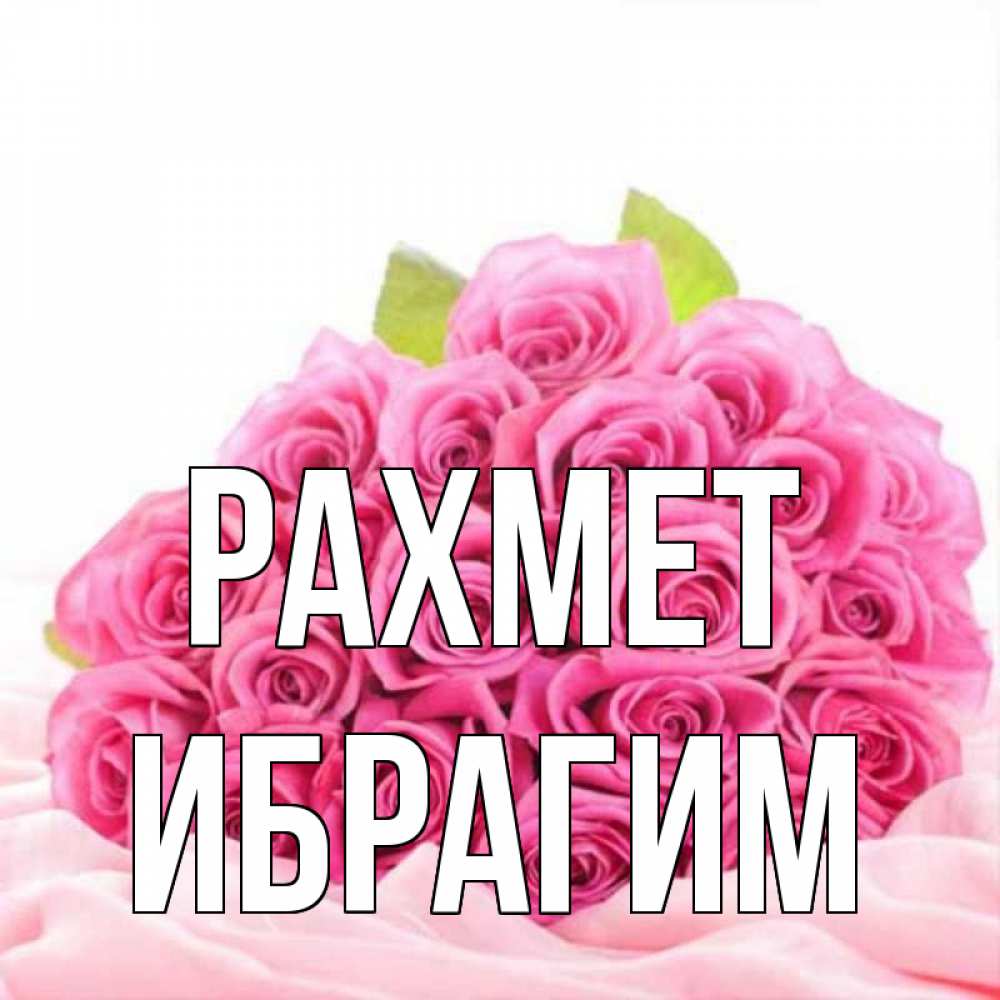 Күн сайын ашық хат с именем, Ибрагим рахмет розовые розы с подписью Онлайн тегін жүктеп алу тілектері бар керемет карта 