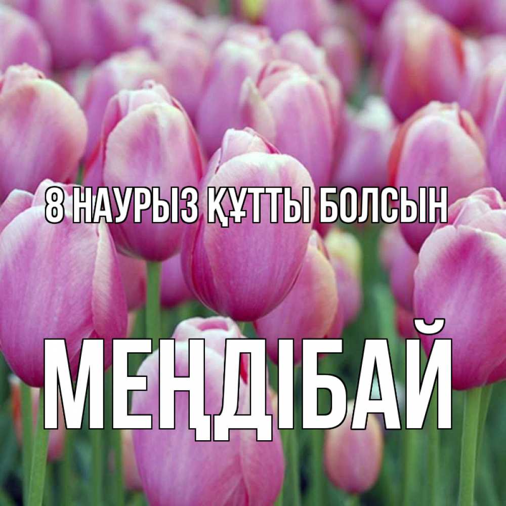 Күн сайын ашық хат с именем, МЕҢДІБАЙ 8 наурыз құтты болсын на международный женский день 3 Онлайн тегін жүктеп алу тілектері бар керемет карта 