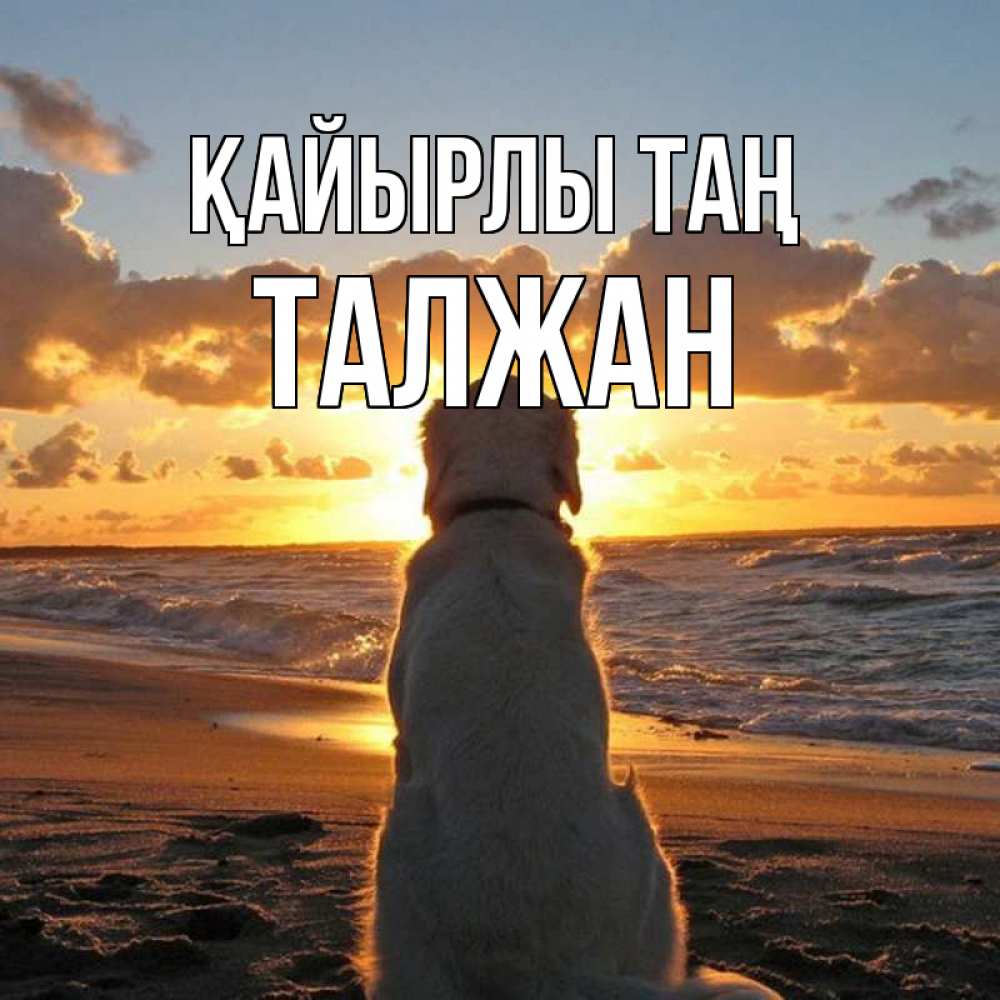 Күн сайын ашық хат с именем, ТАЛЖАН Қайырлы таң восход солнца Онлайн тегін жүктеп алу тілектері бар керемет карта 