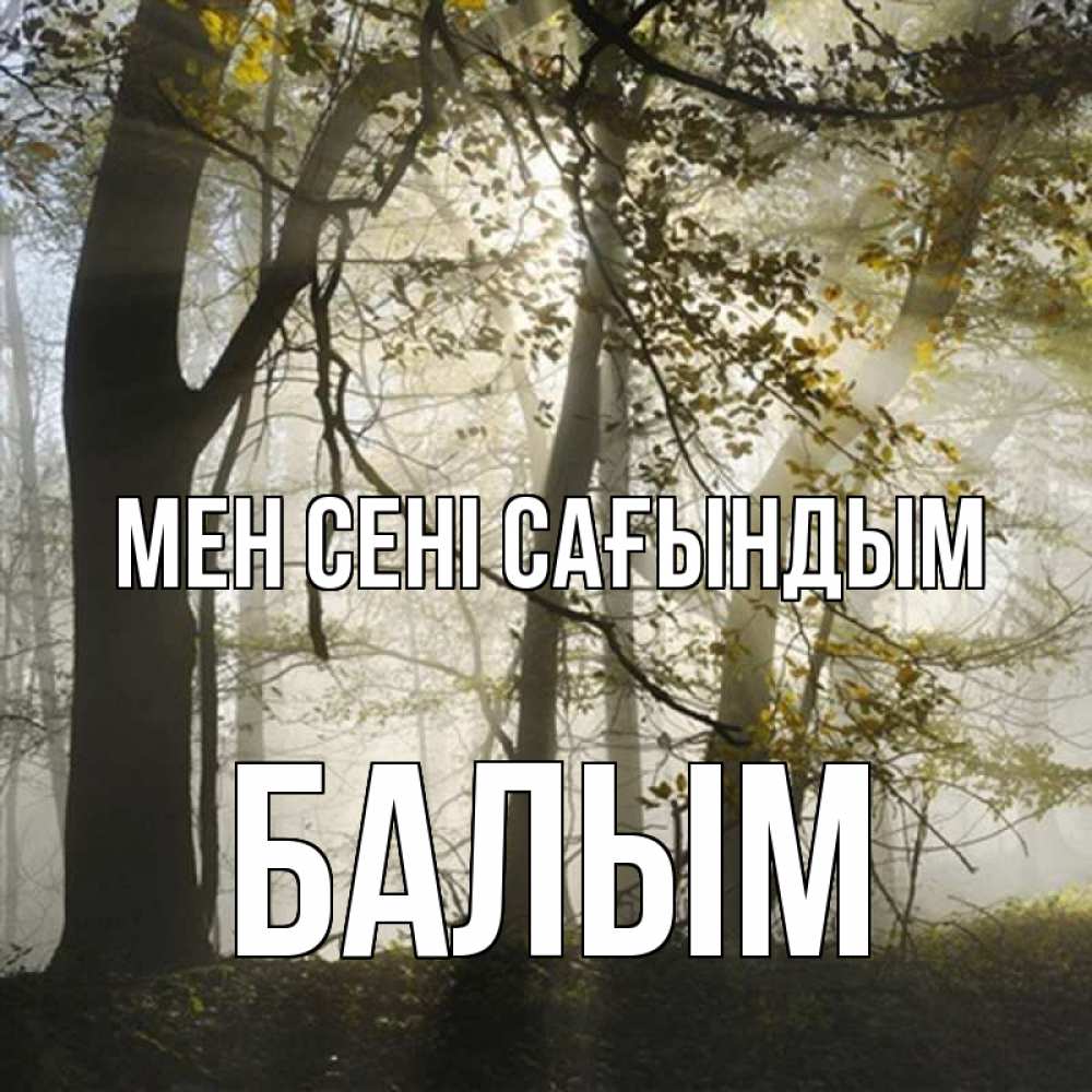 Күн сайын ашық хат с именем, БАЛЫМ Мен сені сағындым грустно Онлайн тегін жүктеп алу тілектері бар керемет карта 