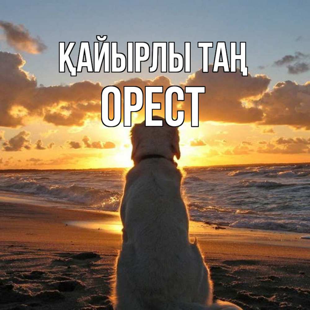Күн сайын ашық хат с именем, Орест Қайырлы таң восход солнца Онлайн тегін жүктеп алу тілектері бар керемет карта 