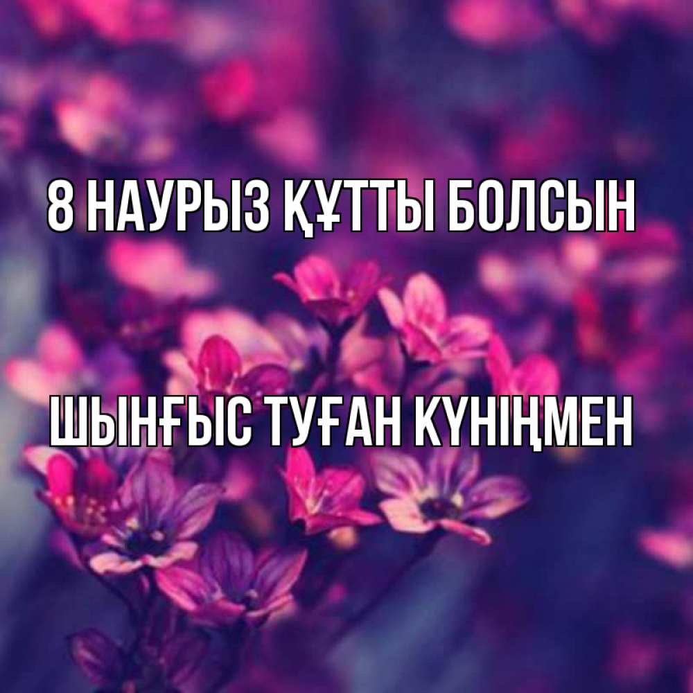 Картинка 8 наурыз құтты болсын, ШЫНҒЫС! ТУҒАН КҮНІҢМЕН!