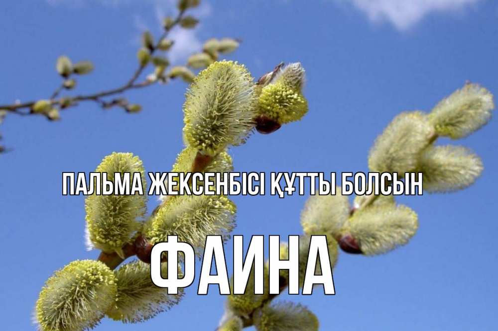 Күн сайын ашық хат с именем, Фаина Пальма жексенбісі құтты болсын верба Онлайн тегін жүктеп алу тілектері бар керемет карта 