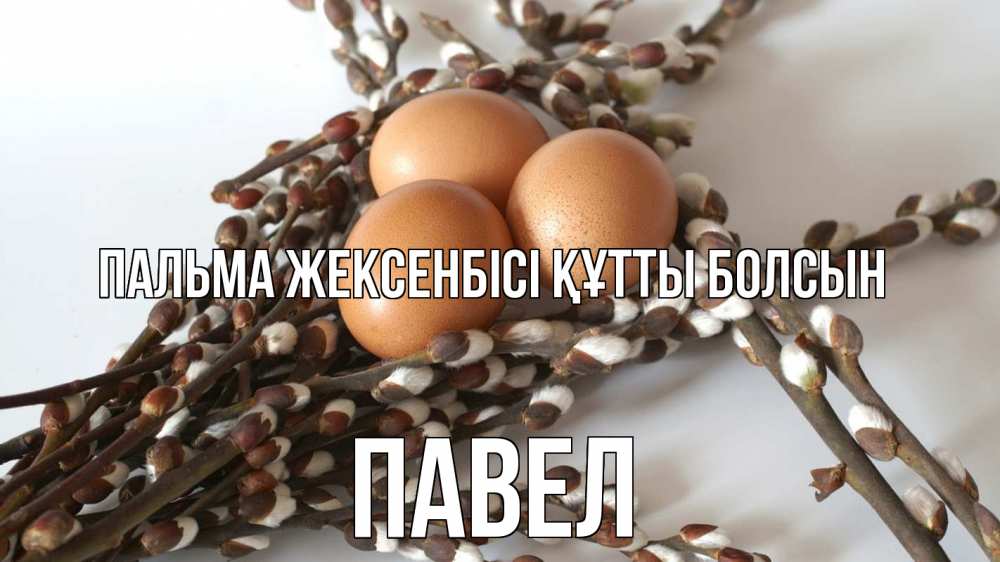 Картинка Пальма жексенбісі құтты болсын, Павел