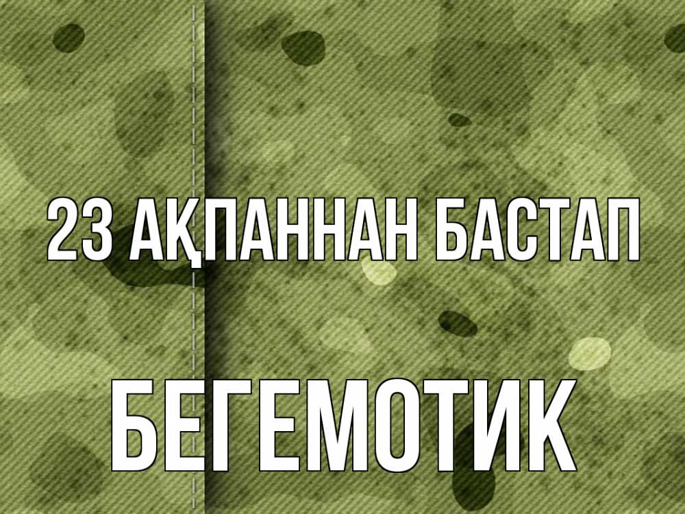 Картинка 23 ақпаннан бастап, Бегемотик