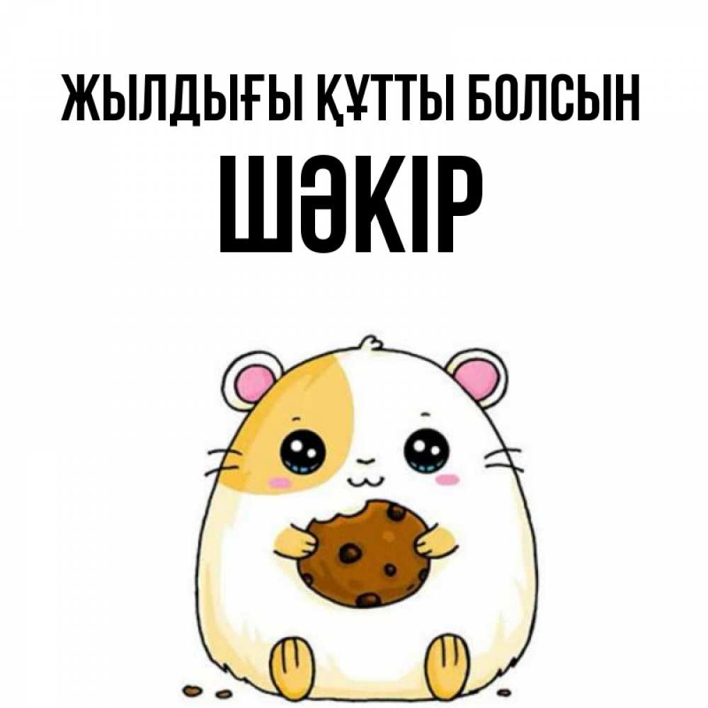 Күн сайын ашық хат с именем, ШӘКІР Жылдығы құтты болсын с днюхой Онлайн тегін жүктеп алу тілектері бар керемет карта 