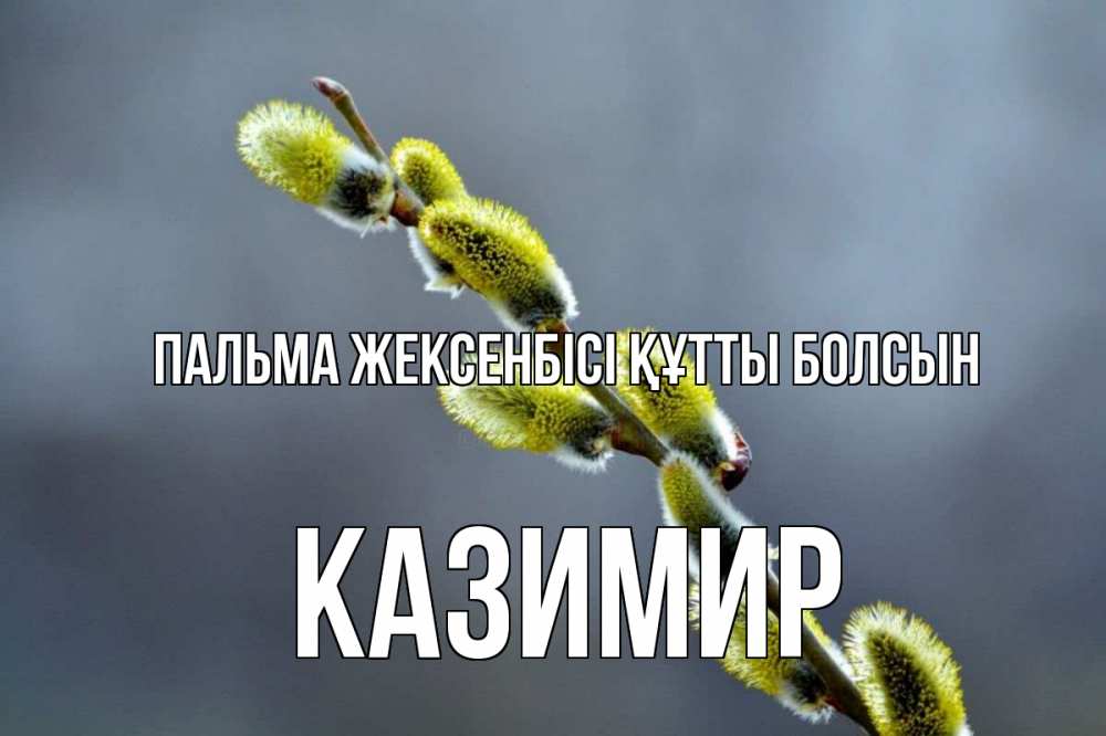 Күн сайын ашық хат с именем, Казимир Пальма жексенбісі құтты болсын верба Онлайн тегін жүктеп алу тілектері бар керемет карта 