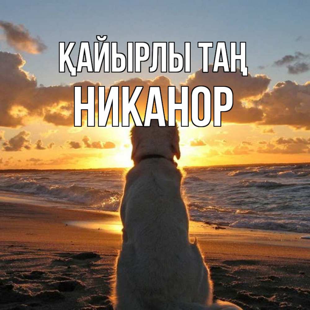 Күн сайын ашық хат с именем, Никанор Қайырлы таң восход солнца Онлайн тегін жүктеп алу тілектері бар керемет карта 