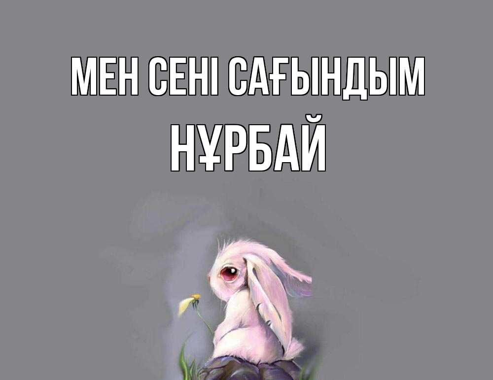 Күн сайын ашық хат с именем, НҰРБАЙ Мен сені сағындым заяц Онлайн тегін жүктеп алу тілектері бар керемет карта 