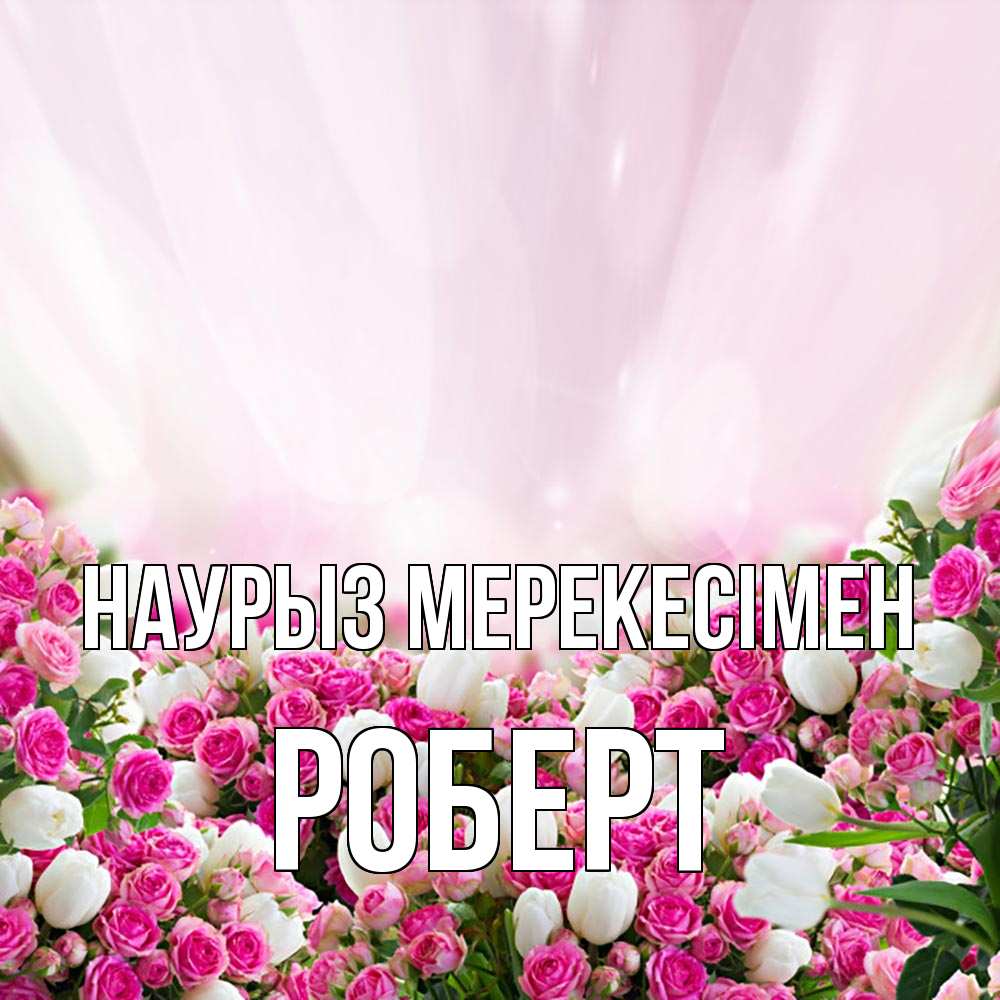 Күн сайын ашық хат с именем, Роберт Наурыз мерекесімен под снегом Онлайн тегін жүктеп алу тілектері бар керемет карта 