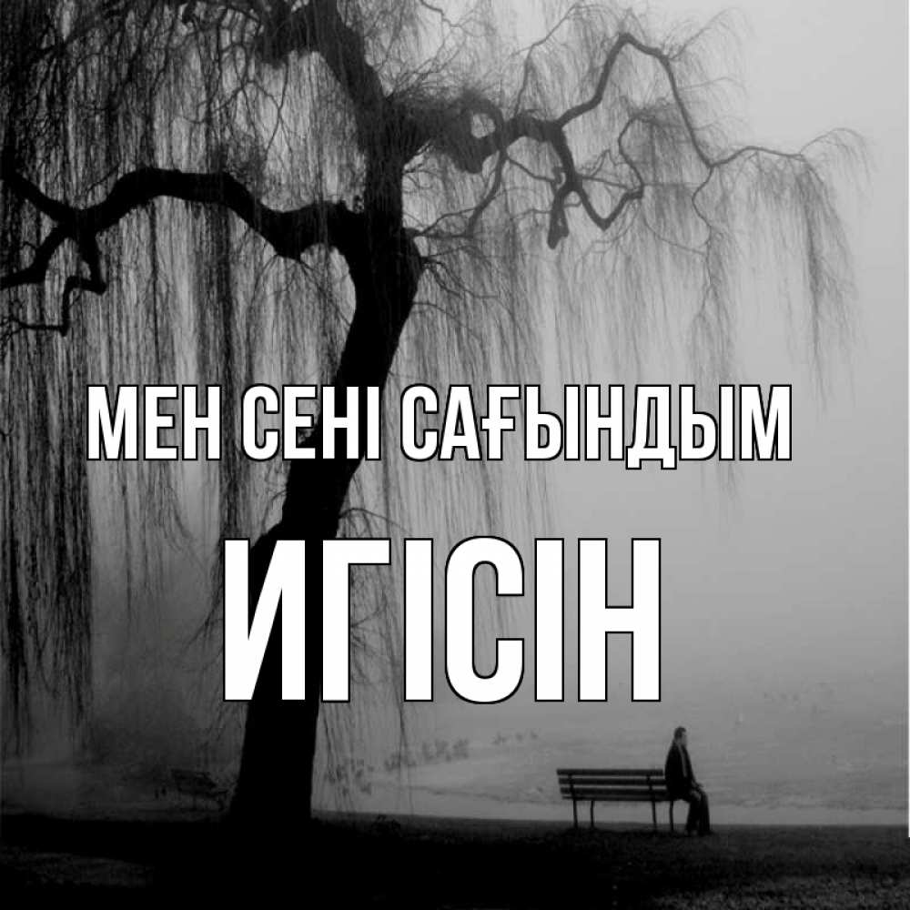 Күн сайын ашық хат с именем, Игісін Мен сені сағындым лавочка под деревом я жду тебя Онлайн тегін жүктеп алу тілектері бар керемет карта 
