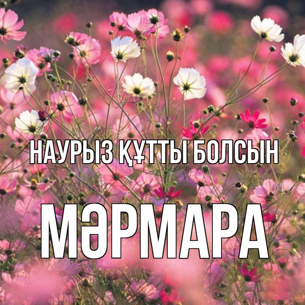 Күн сайын ашық хат с именем, МӘРМАРА Наурыз құтты болсын красиво 1 Онлайн тегін жүктеп алу тілектері бар керемет карта 