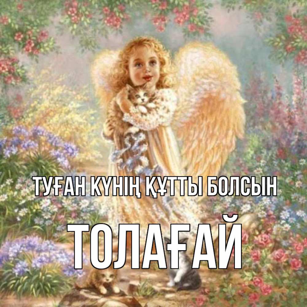 Күн сайын ашық хат с именем, ТОЛАҒАЙ Туған күнің құтты болсын держит котенка Онлайн тегін жүктеп алу тілектері бар керемет карта 