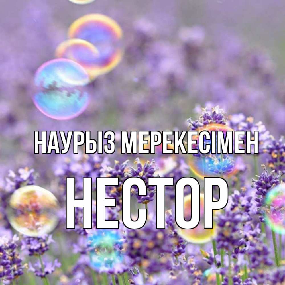 Күн сайын ашық хат с именем, Нестор Наурыз мерекесімен цветы Онлайн тегін жүктеп алу тілектері бар керемет карта 