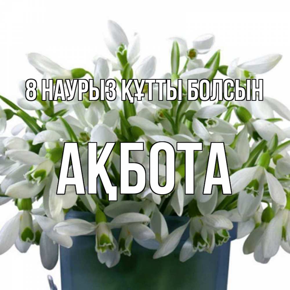 Күн сайын ашық хат с именем, Ақбота 8 наурыз құтты болсын цветы к международному женскому дню Онлайн тегін жүктеп алу тілектері бар керемет карта 