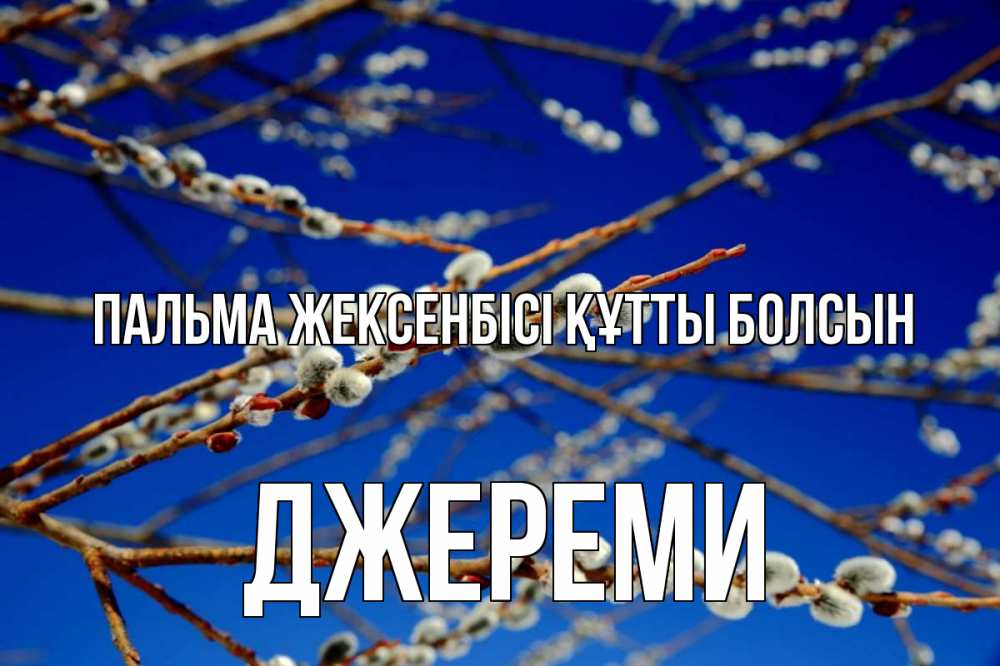 Күн сайын ашық хат с именем, Джереми Пальма жексенбісі құтты болсын верба Онлайн тегін жүктеп алу тілектері бар керемет карта 