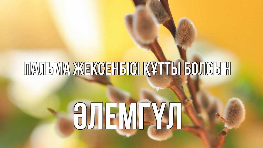 Күн сайын ашық хат с именем, ӘЛЕМГҮЛ Пальма жексенбісі құтты болсын верба 1 Онлайн тегін жүктеп алу тілектері бар керемет карта 