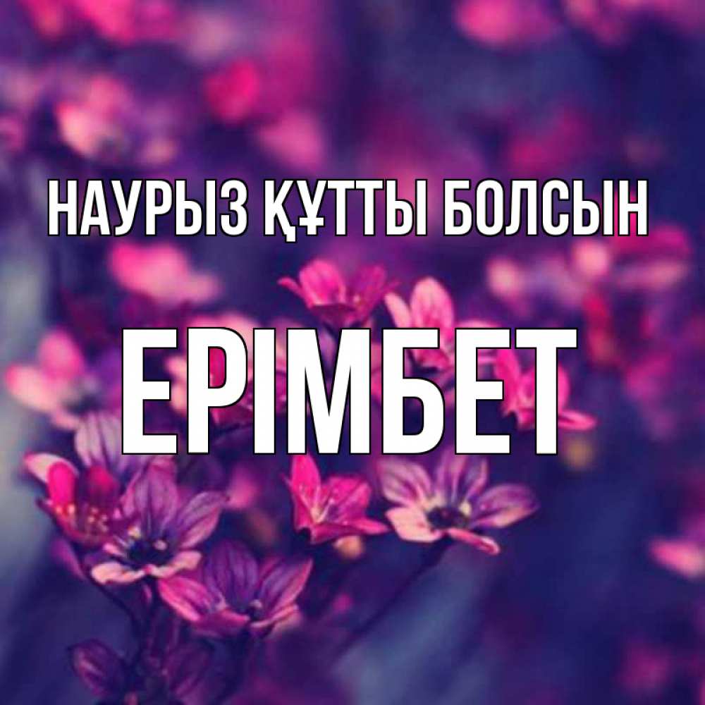 Күн сайын ашық хат с именем, Ерімбет Наурыз құтты болсын небольшие цветы 1 Онлайн тегін жүктеп алу тілектері бар керемет карта 