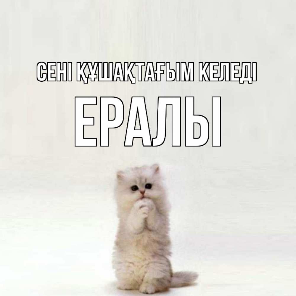 Күн сайын ашық хат с именем, Ералы сені құшақтағым келеді открытки с креативными подписями Онлайн тегін жүктеп алу тілектері бар керемет карта 