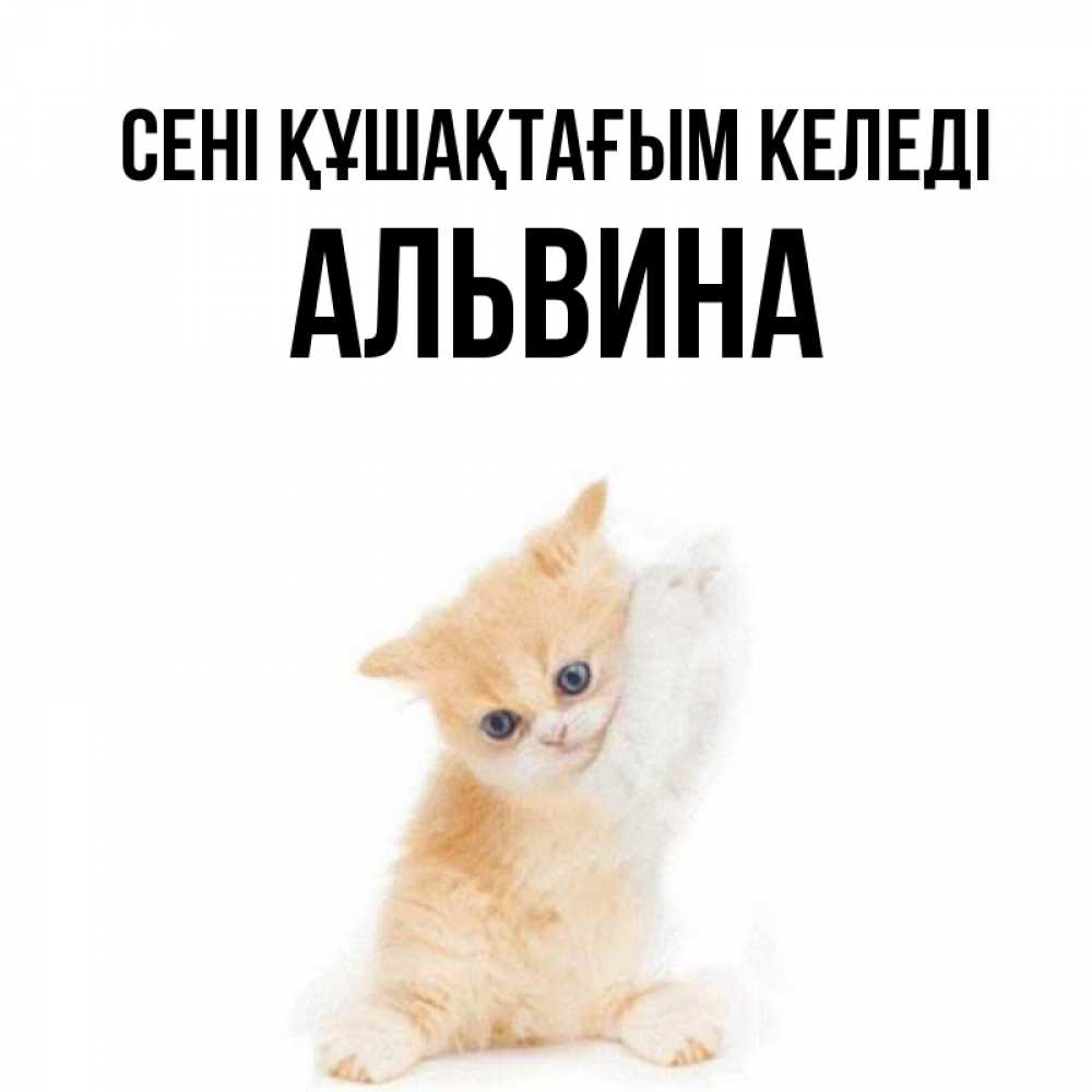 Күн сайын ашық хат с именем, Альвина сені құшақтағым келеді я хочу очень скорее обнимаешек Онлайн тегін жүктеп алу тілектері бар керемет карта 