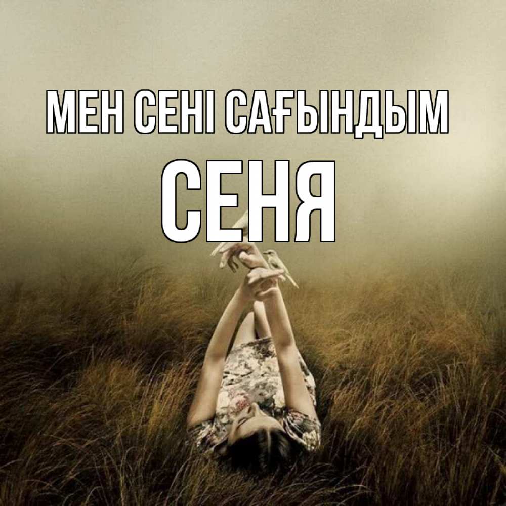 Күн сайын ашық хат с именем, Сеня Мен сені сағындым девушка с голубями Онлайн тегін жүктеп алу тілектері бар керемет карта 