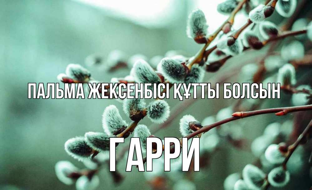 Күн сайын ашық хат с именем, Гарри Пальма жексенбісі құтты болсын верба Онлайн тегін жүктеп алу тілектері бар керемет карта 