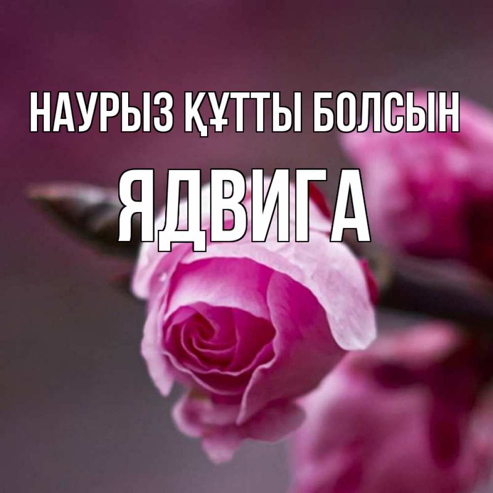 Күн сайын ашық хат с именем, Ядвига Наурыз құтты болсын весна Онлайн тегін жүктеп алу тілектері бар керемет карта 