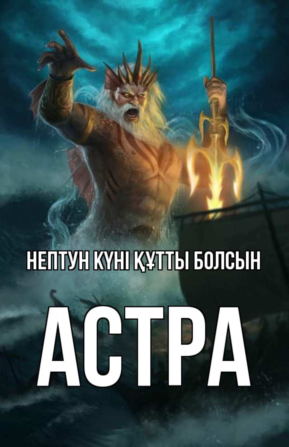 Күн сайын ашық хат с именем, Астра нептун күні құтты болсын с днем Нептуна Онлайн тегін жүктеп алу тілектері бар керемет карта 
