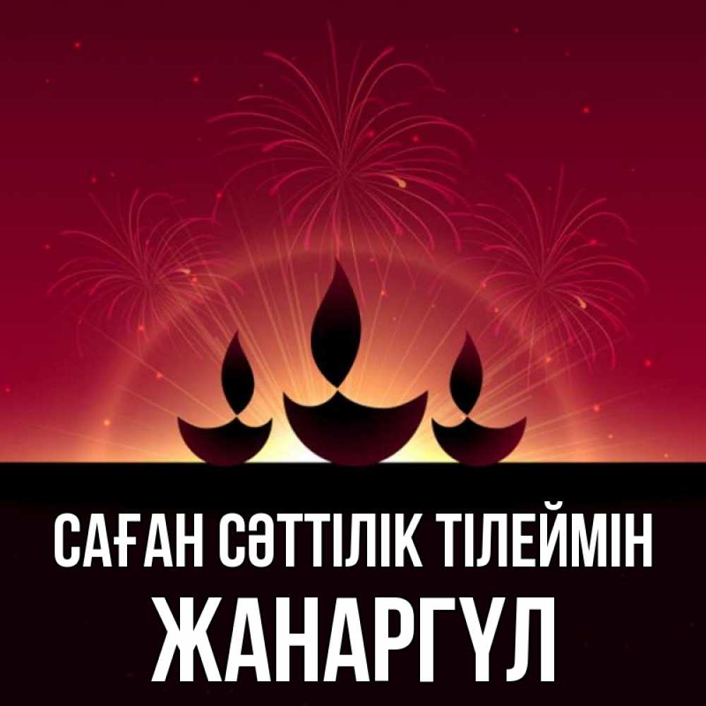 Күн сайын ашық хат с именем, ЖАНАРГҮЛ Саған сәттілік тілеймін праздник Онлайн тегін жүктеп алу тілектері бар керемет карта 