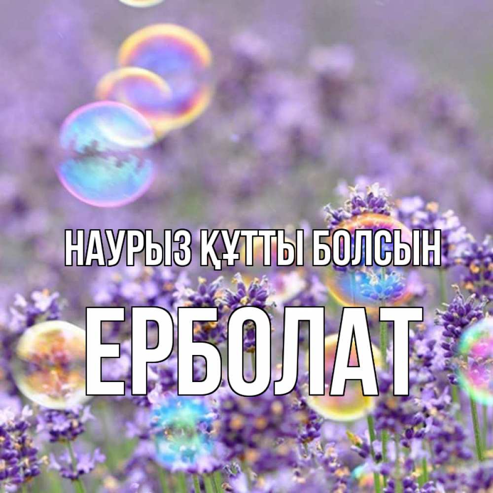 Күн сайын ашық хат с именем, Ерболат Наурыз құтты болсын цветы Онлайн тегін жүктеп алу тілектері бар керемет карта 