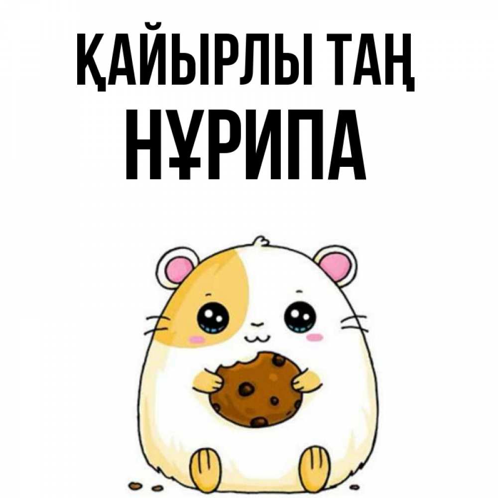 Күн сайын ашық хат с именем, НҰРИПА Қайырлы таң есть печеньку. Утречко Онлайн тегін жүктеп алу тілектері бар керемет карта 