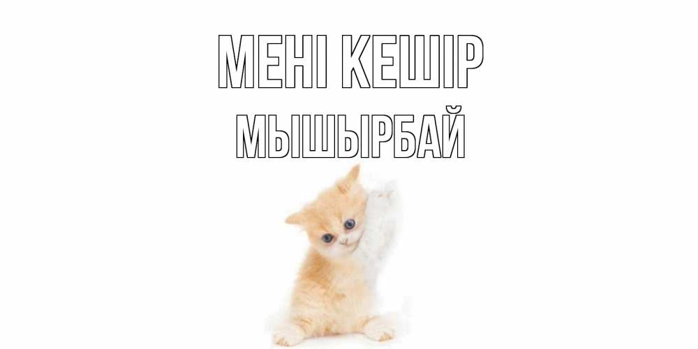 Күн сайын ашық хат с именем, МЫШЫРБАЙ Мені кешір кот Онлайн тегін жүктеп алу тілектері бар керемет карта 