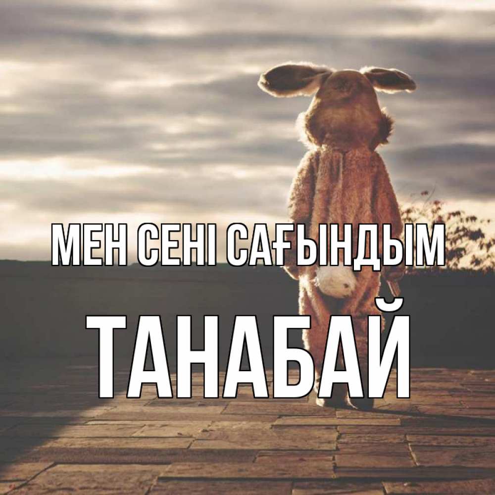 Күн сайын ашық хат с именем, ТАНАБАЙ Мен сені сағындым даже в костюме зайца Онлайн тегін жүктеп алу тілектері бар керемет карта 