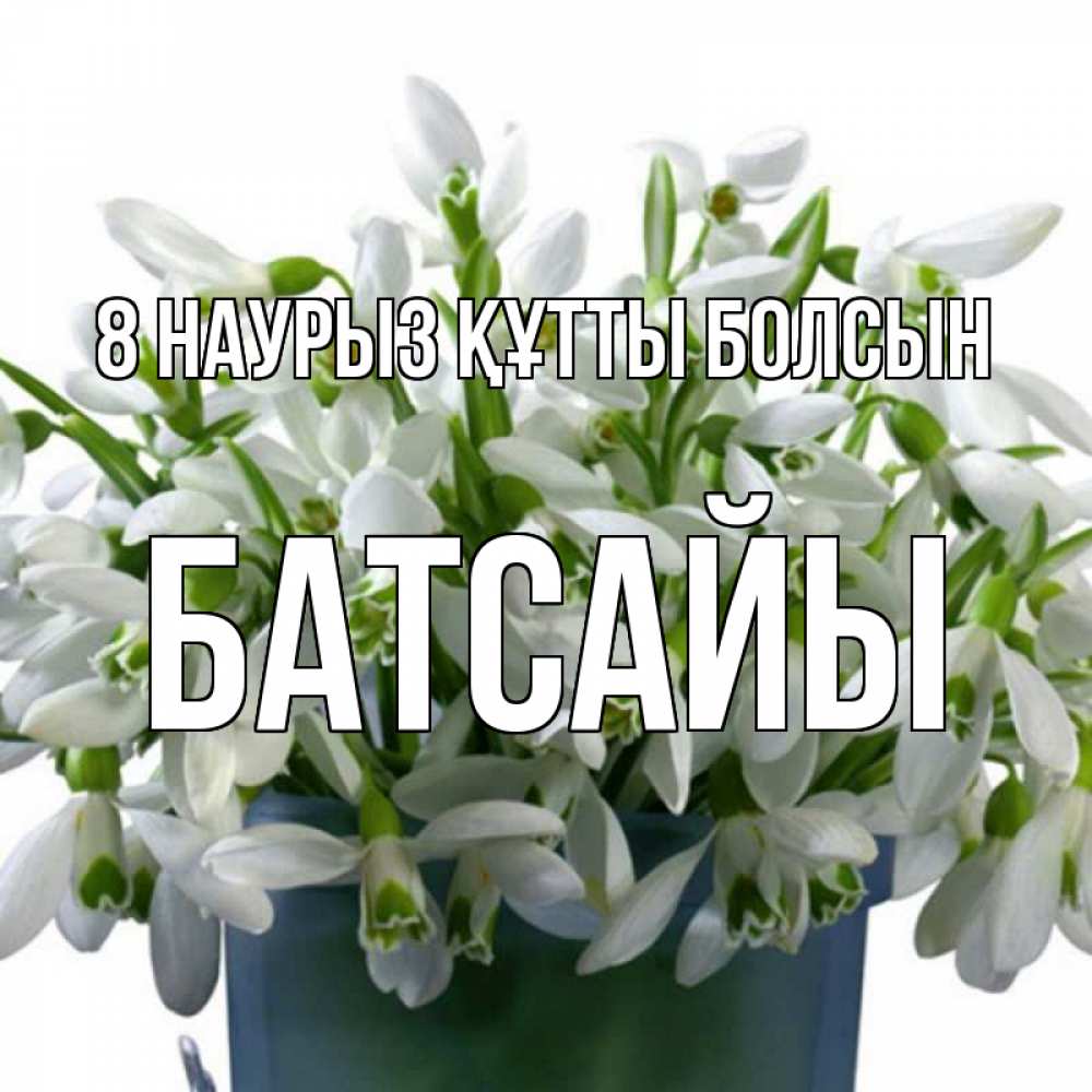 Күн сайын ашық хат с именем, Батсайы 8 наурыз құтты болсын цветы к международному женскому дню Онлайн тегін жүктеп алу тілектері бар керемет карта 