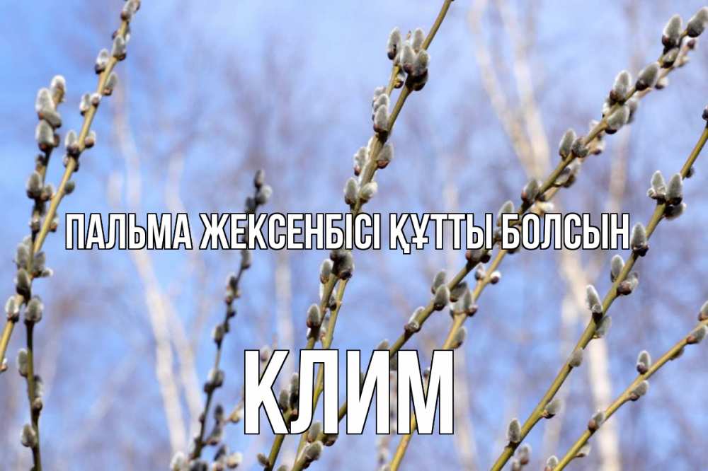 Күн сайын ашық хат с именем, Клим Пальма жексенбісі құтты болсын верба Онлайн тегін жүктеп алу тілектері бар керемет карта 