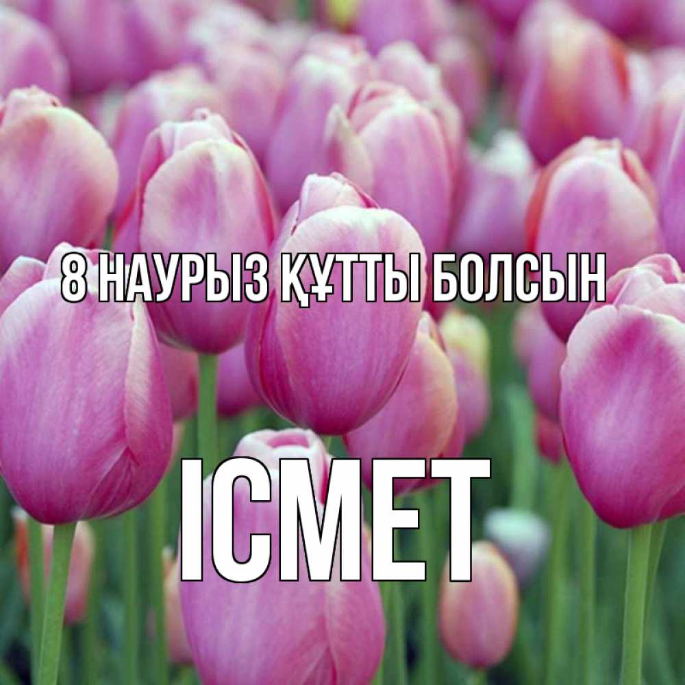 Күн сайын ашық хат с именем, ІСМЕТ 8 наурыз құтты болсын на международный женский день 3 Онлайн тегін жүктеп алу тілектері бар керемет карта 