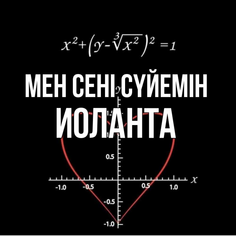 Күн сайын ашық хат с именем, Иоланта Мен сені сүйемін сердечная формула Онлайн тегін жүктеп алу тілектері бар керемет карта 