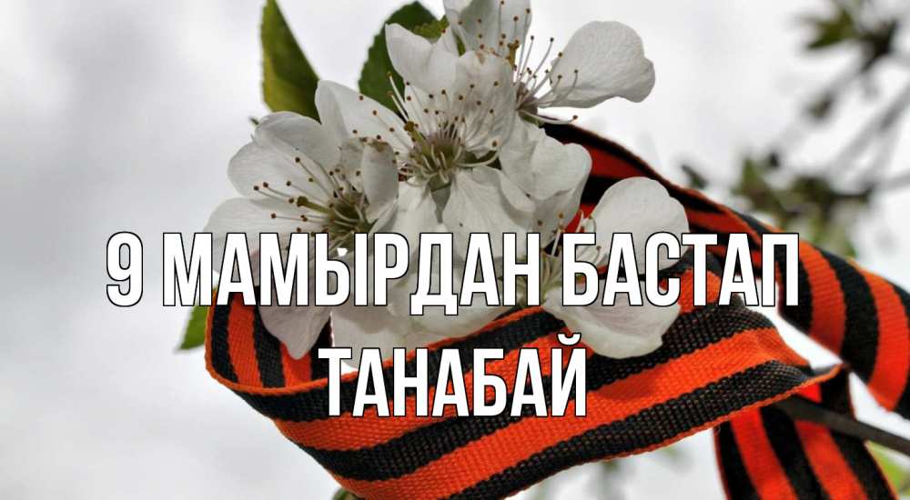 Күн сайын ашық хат с именем, ТАНАБАЙ 9 мамырдан бастап 9 мая Онлайн тегін жүктеп алу тілектері бар керемет карта 