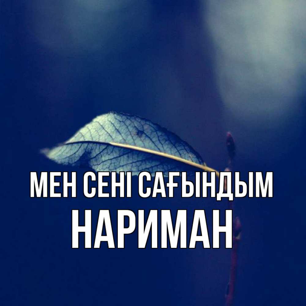 Күн сайын ашық хат с именем, НАРИМАН Мен сені сағындым одна ветка 1 Онлайн тегін жүктеп алу тілектері бар керемет карта 