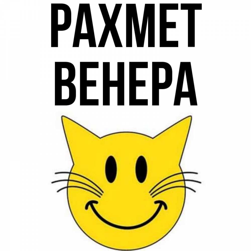 Күн сайын ашық хат с именем, Венера рахмет улыбающийся смайл кот Онлайн тегін жүктеп алу тілектері бар керемет карта 