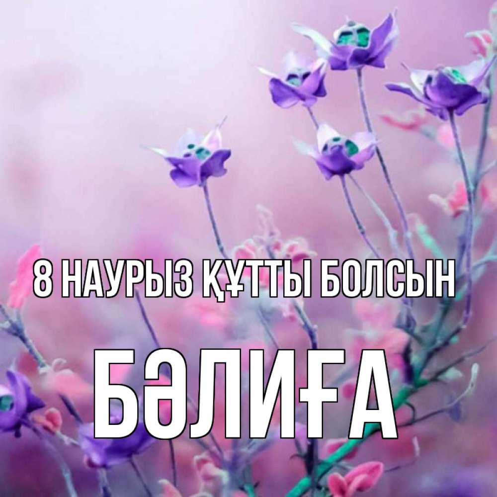 Күн сайын ашық хат с именем, БӘЛИҒА 8 наурыз құтты болсын международный женский день 2 Онлайн тегін жүктеп алу тілектері бар керемет карта 