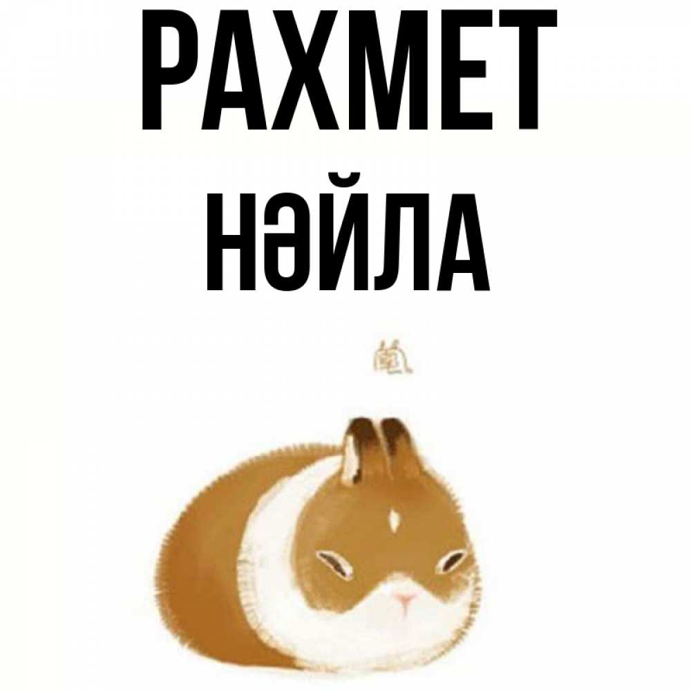 Күн сайын ашық хат с именем, НӘЙЛА рахмет коричнево белый домашний питомец Онлайн тегін жүктеп алу тілектері бар керемет карта 
