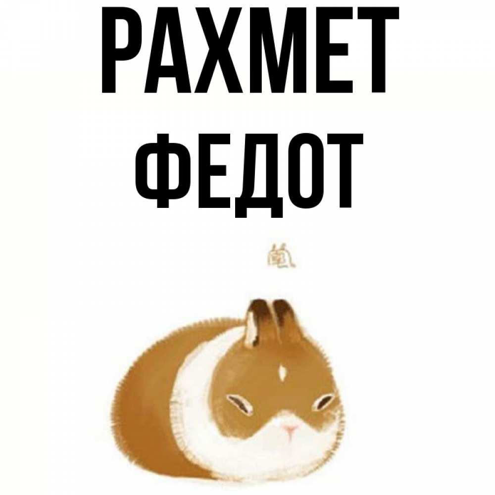 Күн сайын ашық хат с именем, Федот рахмет коричнево белый домашний питомец Онлайн тегін жүктеп алу тілектері бар керемет карта 