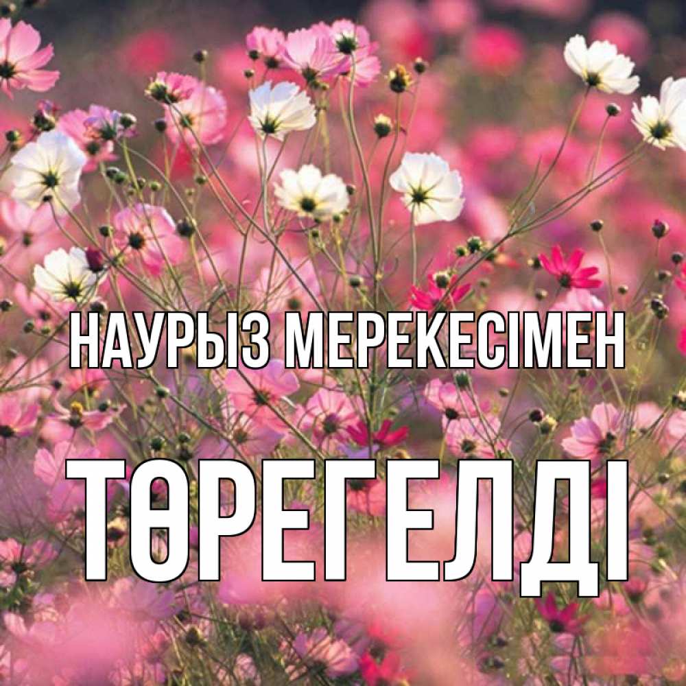 Күн сайын ашық хат с именем, Төрегелді Наурыз мерекесімен красиво 1 Онлайн тегін жүктеп алу тілектері бар керемет карта 